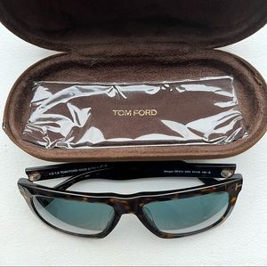 Authentic Tom Ford Morgan Tortoise Shell Polarized Sunglasses